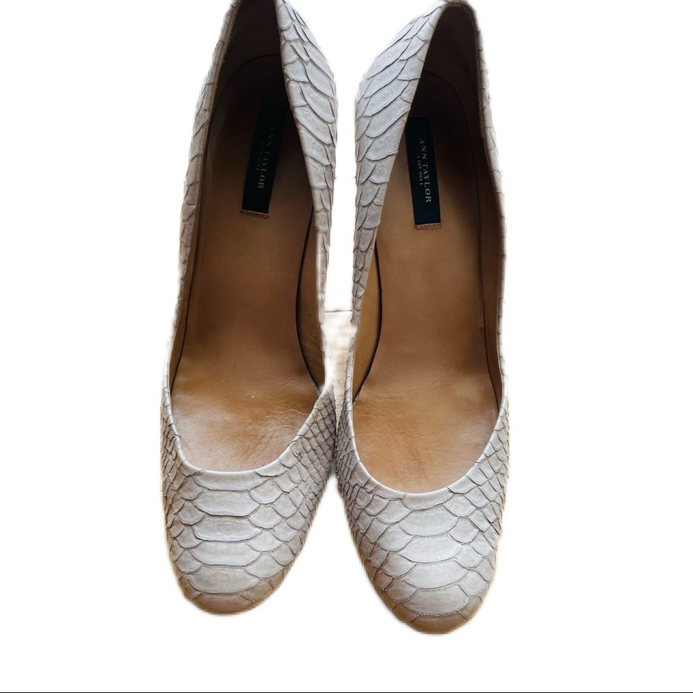 Ann Taylor high heels women shoes leather upper leather sole
